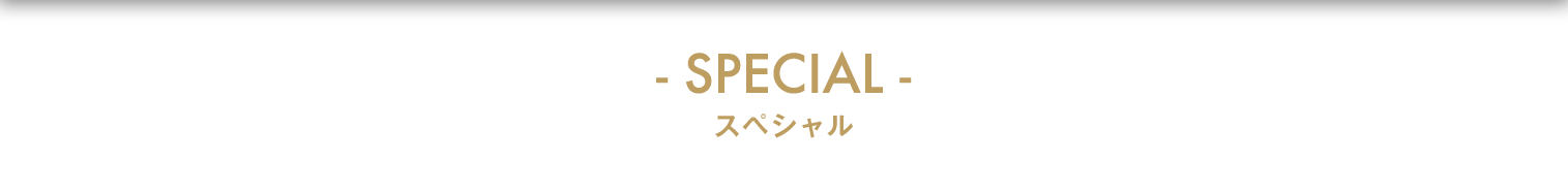 SPECIAL スペシャル